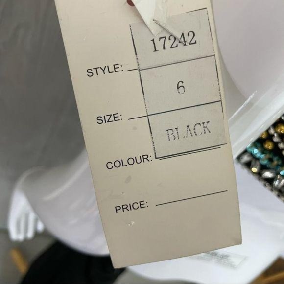 Nwt envious couture beaded rhinestone dress / gown prom formal sleeveless dress - Picture 13 of 16